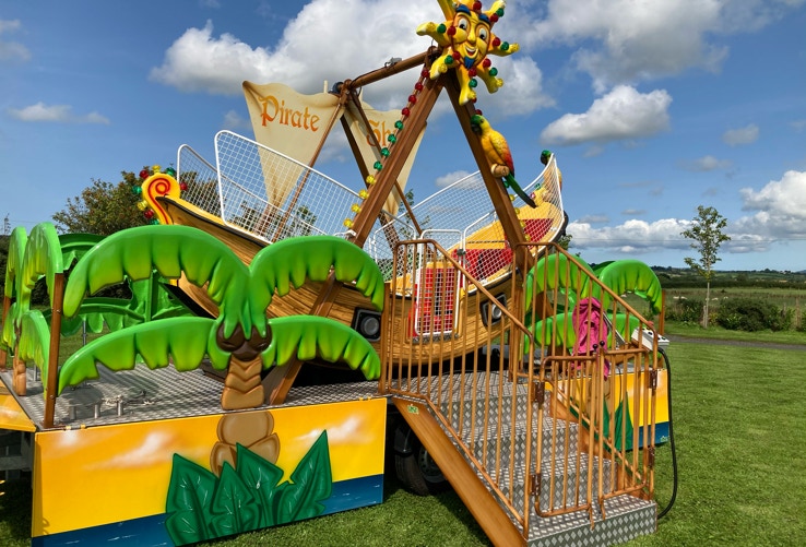 Pirate boat amusement ride hire northern ireland