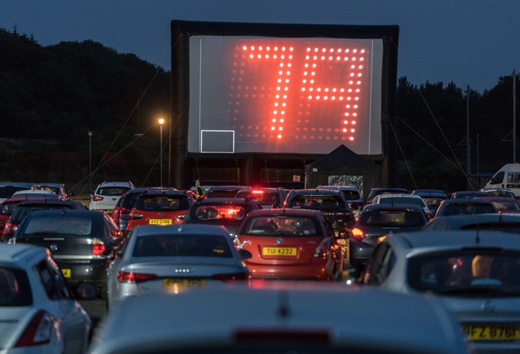 outdoor cinema hire Northern Ireland, mobile cinema Derry Londonderry