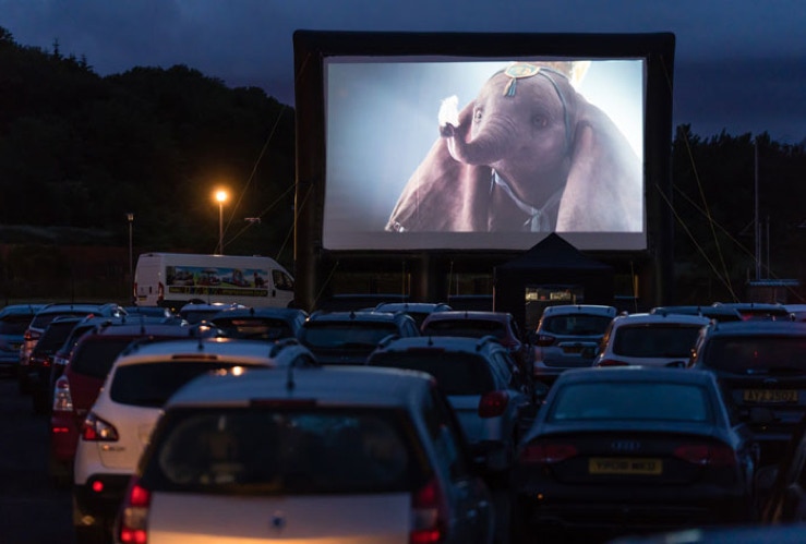 Open air drive in cinema Northern Ireland