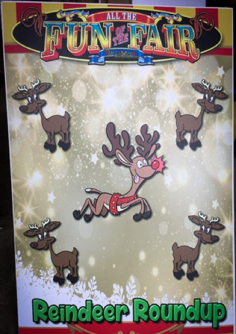 Reindeer roundup Christmas carnival game hire Northern Ireland