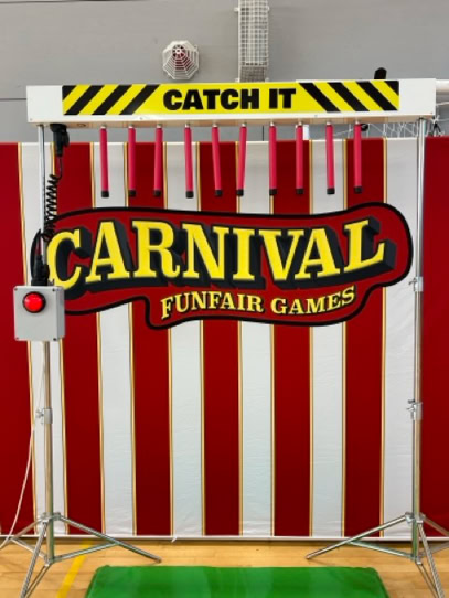 Catch it, quick reaction carnival game hire northern ireland