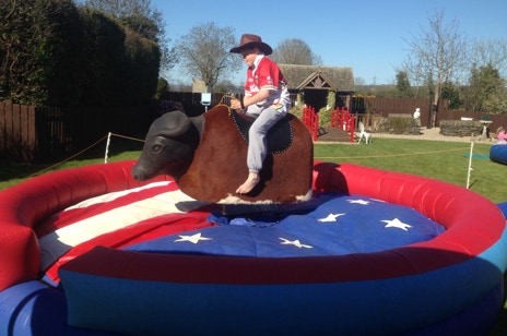 Rodeo bull hire Northern Ireland, fun day hire rodeo bull