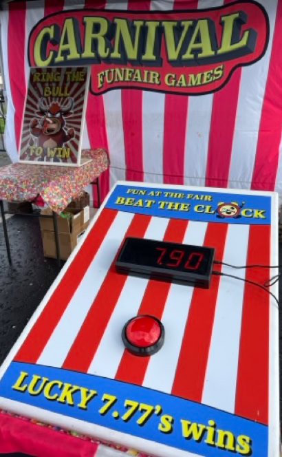 Beat the clock, lucky 7's carnival game hire northern ireland